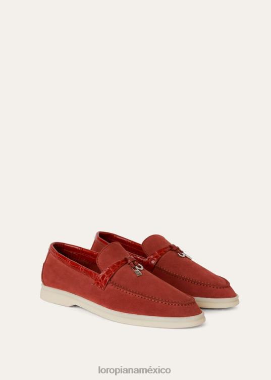 Loro Piana mujer paseo de los encantos del verano chocolate (h026) 2FPNR674