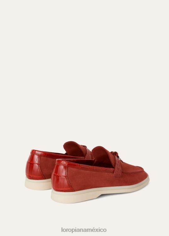 Loro Piana mujer paseo de los encantos del verano chocolate (h026) 2FPNR674