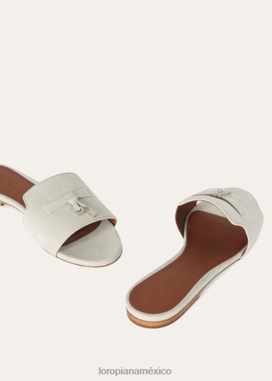 Loro Piana mujer sandalia con dijes de verano sal de roca (307f) 2FPNR743