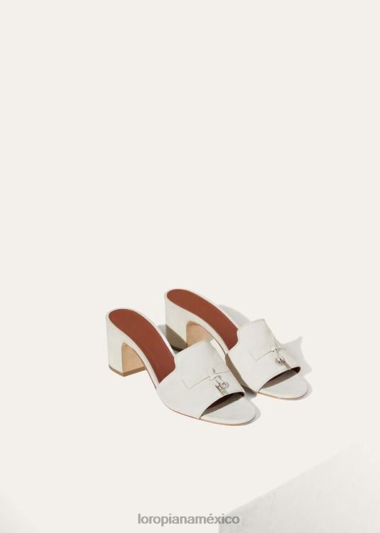 Loro Piana mujer sandalia con dijes de verano verde savia (50yc) 2FPNR721