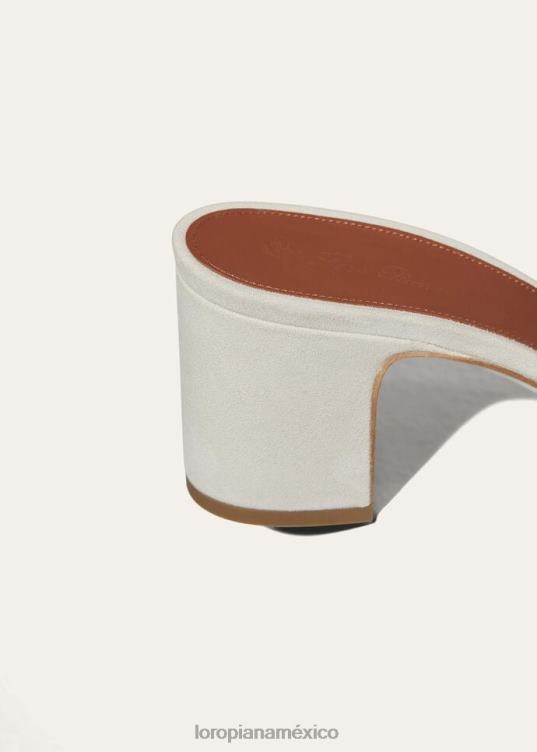 Loro Piana mujer sandalia con dijes de verano verde savia (50yc) 2FPNR721