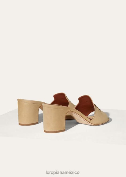 Loro Piana mujer sandalia con dijes de verano verde savia (50yc) 2FPNR735