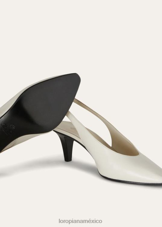 Loro Piana mujer rebeca sandalias leche blanca clara (106j) 2FPNR717