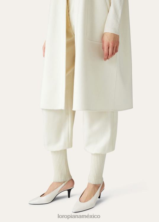 Loro Piana mujer rebeca sandalias leche blanca clara (106j) 2FPNR717