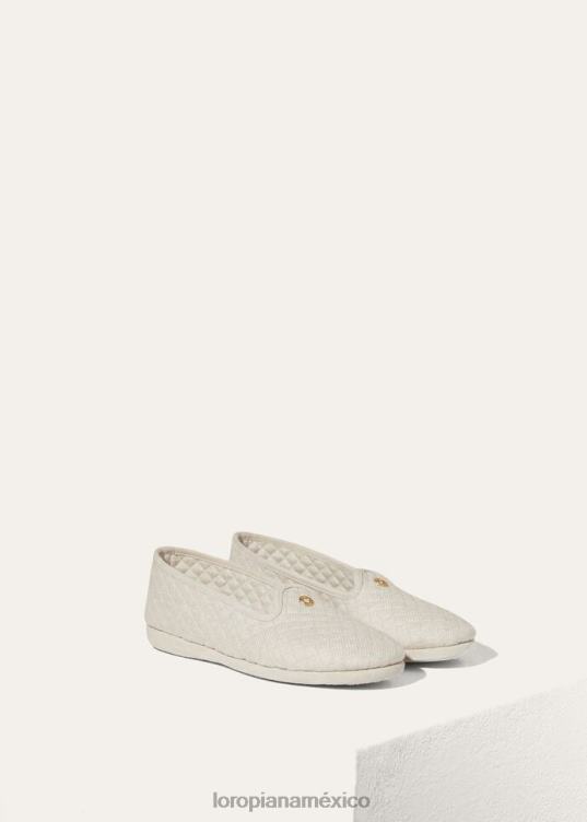 Loro Piana mujer zapatillas clasicas papel de azúcar azul claro mel (60b9) 2FPNR423