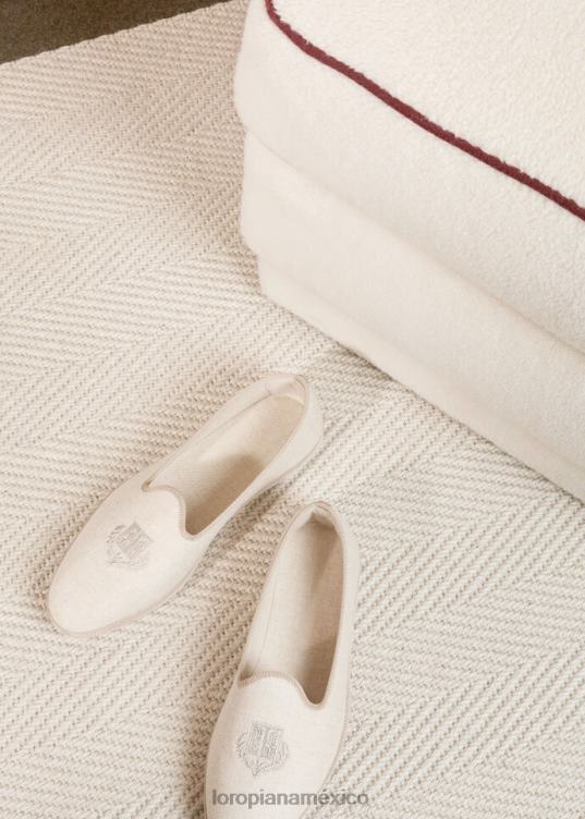 Loro Piana mujer zapatillas de venecia mezcla natural (a193) 2FPNR417